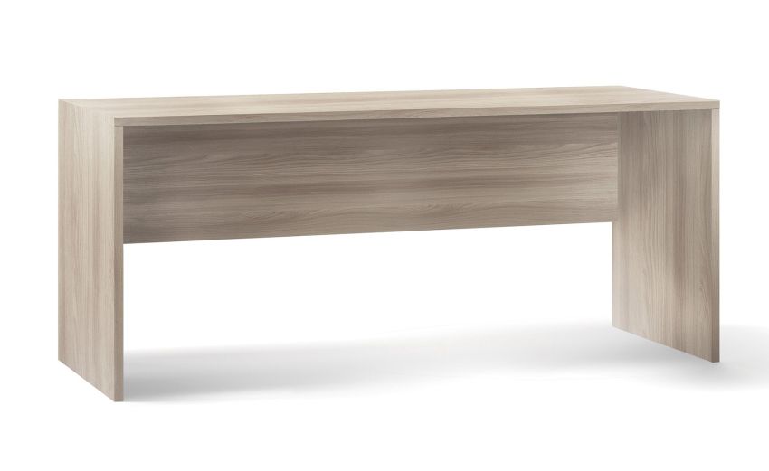 Think scrivania colore cemento-Misure L180 x P69 x H76 cm-Legno chiaro-Melaminico-76 cmx180 cm Think scrivania colore cemento-Misure L180 x P69 x H76 cm-Legno chiaro-Melaminico-76 cmx180 cm