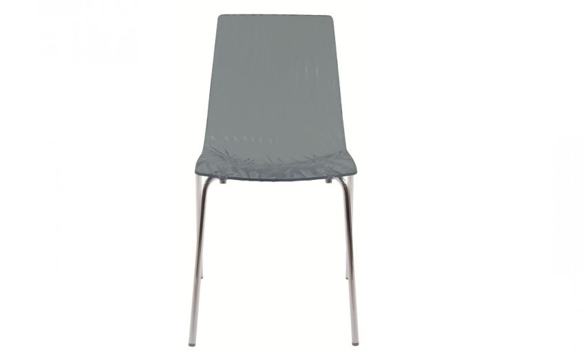 Shadow sedia in policarbonato nero--Grigio-Metallo-82 cmx48 cm Shadow sedia in policarbonato nero--Grigio-Metallo-82 cmx48 cm