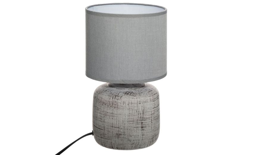 Ceramic abatjour grigia 40W H26 cm--Grigio-Ceramica Ceramic abatjour grigia 40W H26 cm--Grigio-Ceramica
