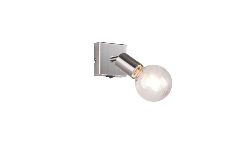 Vannes faretto 10W in metallo-Lampadina non inclusa-Cromo-Metallo-12 cmx12 cm