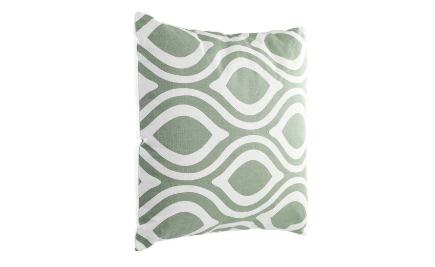 Chevery cuscino in cotone bianco e verde 45x45 cm--Verde-Cotone-45 cmx45 cm Chevery cuscino in cotone bianco e verde 45x45 cm--Verde-Cotone-45 cmx45 cm