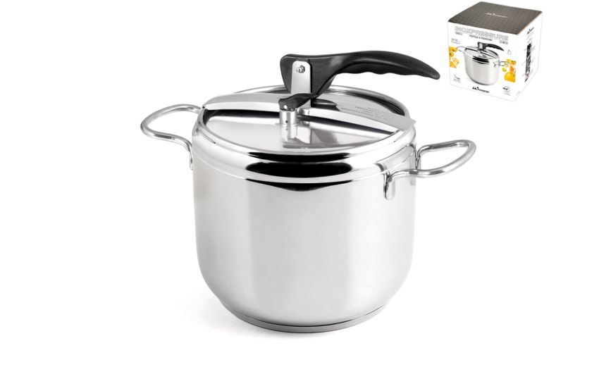 Inoxpran pentola a pressione 7 lt--Grigio-Acciaio inox Inoxpran pentola a pressione 7 lt--Grigio-Acciaio inox
