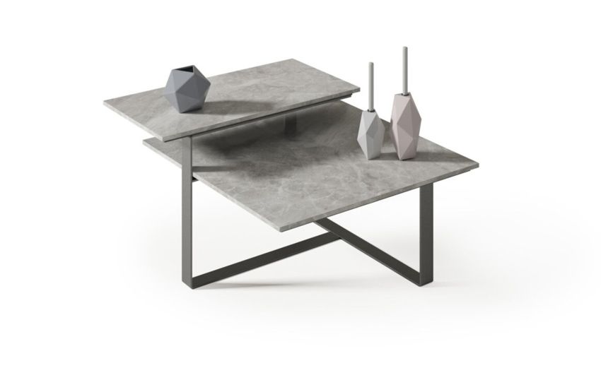 Apple tavolino Dallia in gres porcellanato colore grey lucido--Grigio-Gres-38 cmx65 cm Apple tavolino Dallia in gres porcellanato colore grey lucido--Grigio-Gres-38 cmx65 cm