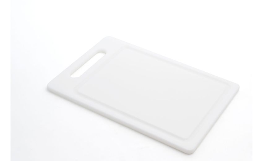 Tagliere bianco con maniglia 30x20 cm--Bianco-Polietilene-1 Tagliere bianco con maniglia 30x20 cm--Bianco-Polietilene-1