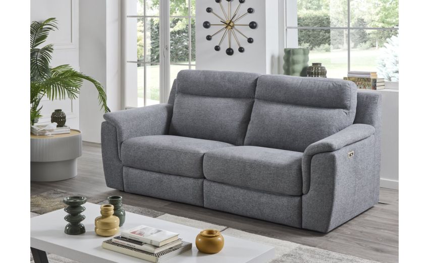 Ravello divano 3 posti relax--Grigio-Tessuto-97 cmx207 cm Ravello divano 3 posti relax--Grigio-Tessuto-97 cmx207 cm