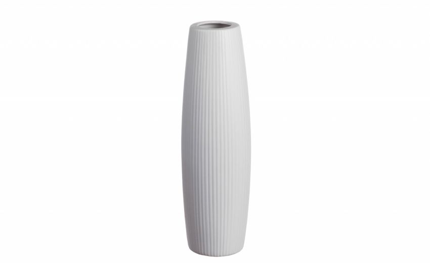 Fuze vaso H46 cm in ceramica bianca- -Bianco-Ceramica Fuze vaso H46 cm in ceramica bianca- -Bianco-Ceramica