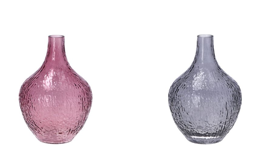 Gio vaso in vetro h25 cm-Colori assortiti--Vetro