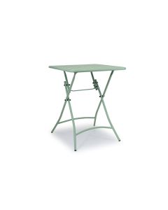Levanto tavolo in ferro salvia 60x60 cm-Pieghevole-Verde chiaro-Ferro-72 cmx60 cm