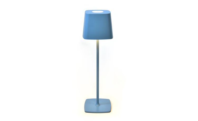 Simply lampada ricaricabile in metallo azzurro--Azzurro-Metallo
