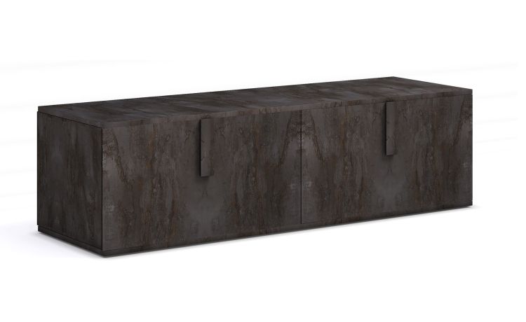 Lisbona porta TV colore grigio--Grigio-Pannello-43 cmx180 cm