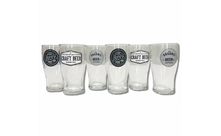 Set 6 bicchieri birra assortiti