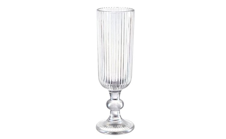 Flute rayas in vetro trasparente 160 ml -in vetro trasparente--Vetro