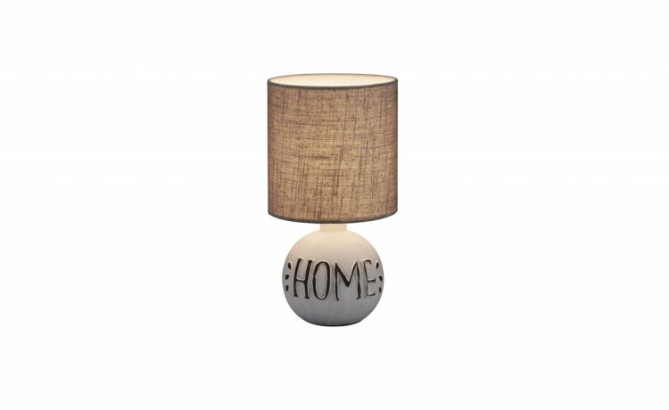 Esna Home lampada da tavolo in ceramica 40W- -Bianco-Ceramica-31 cmx16
