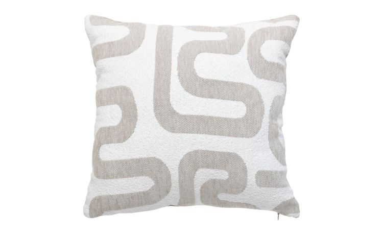 Safina cuscino bianco e beige 40x40 cm--Beige-Poliestere-40 cmx40 cm
