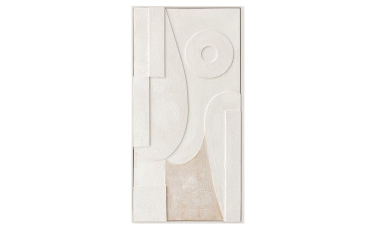 Canvas cubista cornice naturale 50x100 cm---Canvas-50 cmx100 cm