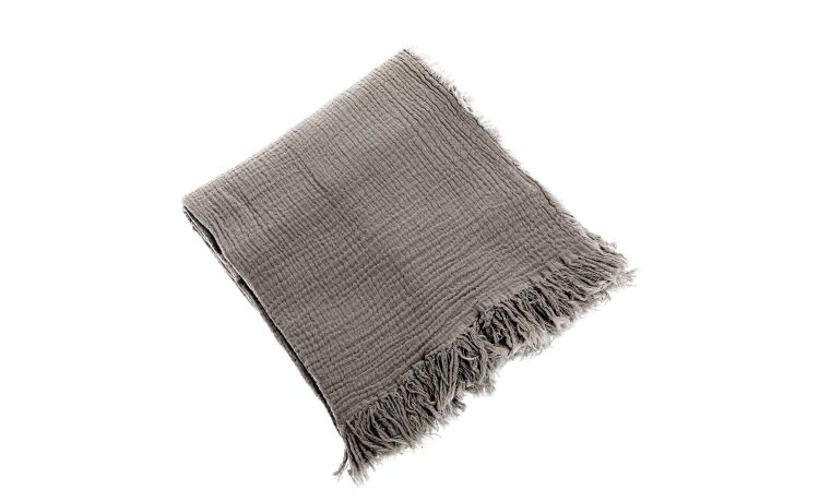 Miki copritutto 130x170 cm grigio- --100% Cotone-Singolo