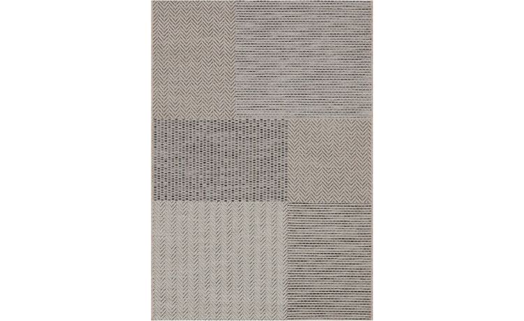 Betulla tappeto beige e grigio a quadri 120x170 cm--Beige-Polipropilene-170 cmx120 cm
