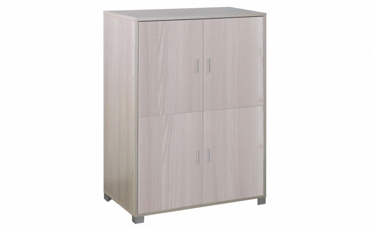 Alessia mobile multiuso olmo 4 ante--Legno naturale-Pannello-162 cmx107 cm