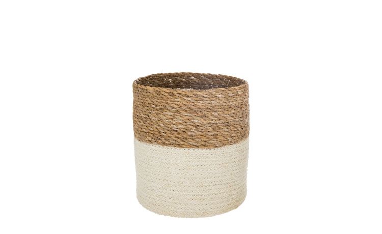 Cesti jute S colori assortiti Ø19 cm--Beige-Juta