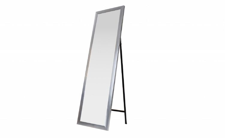 Silver specchio da terra 47x158 cm- -Argento-Polistirene-159 cmx47