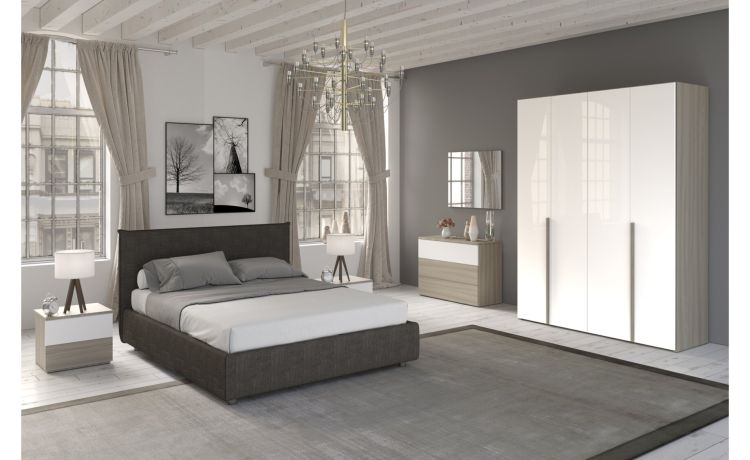 Mia camera olmo/bianco lucido