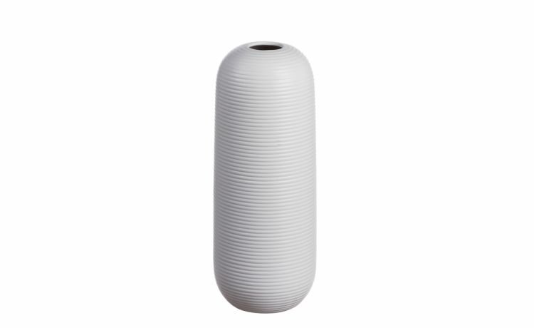 Blanque vaso H35,5 cm in ceramica bianca