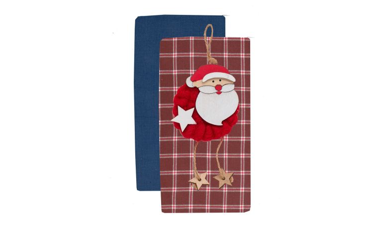 Sweetness set 2 strofinacci natalizi - --100% Cotone-65 cmx45 cm