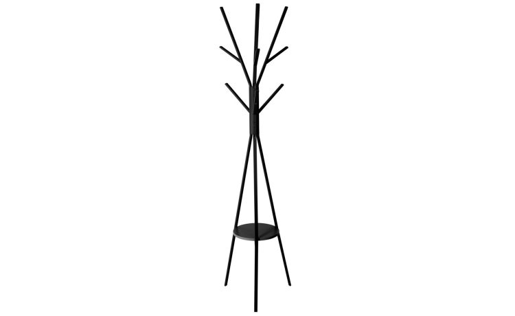 Tree appendiabiti in metallo nero h180 cm--Nero-Metallo-180 cmx42 cm