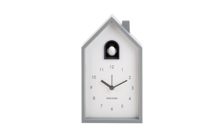 Orologio Cucu Abs Grigio 12x h20 cm--Grigio-Abs-20 cmx12 cm