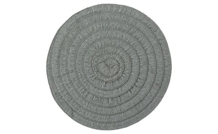 Olivia tovaglietta fibra di carta grigia Ø38 cm