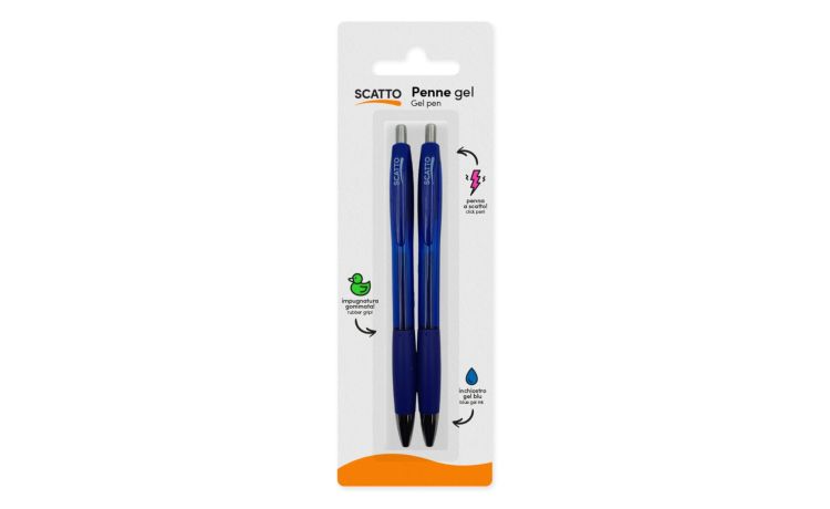 Set 2 penne gel con scatto