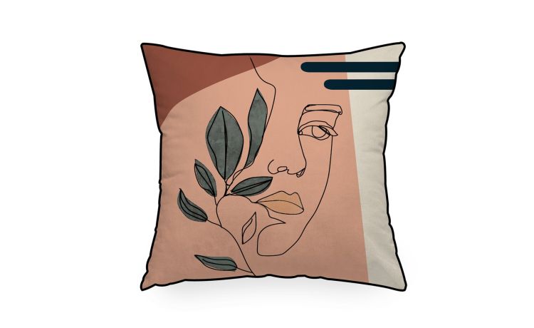 New abstract cuscino rosa 45x45 cm--Rosa-Velluto-45 cmx45 cm