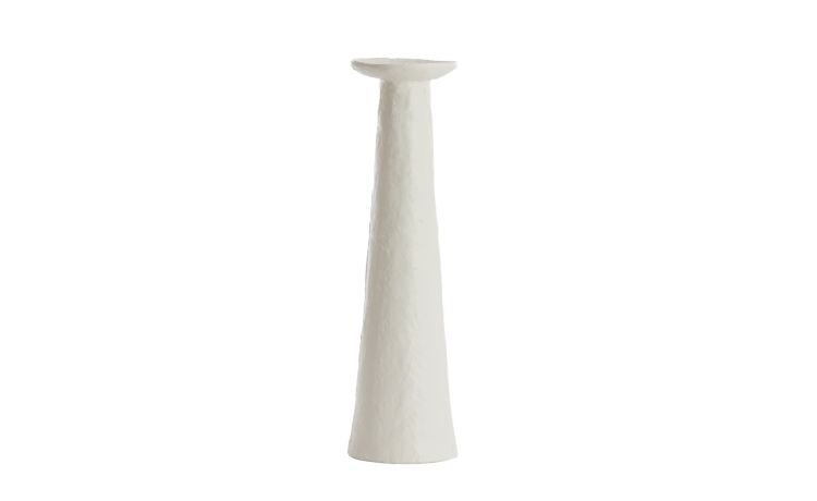 Ota porta candela colore panna h46 cm--Panna-Alluminio-46 cmx13 cm