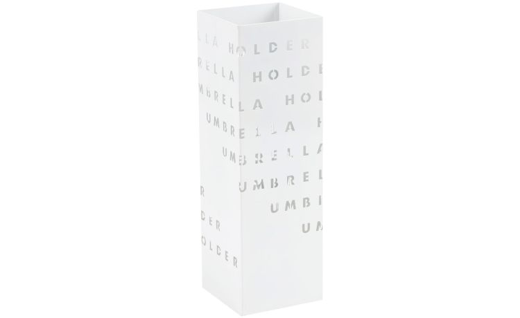Umbrella portaombrelli in metallo bianco H49 cm- -Bianco-Metallo-49 cmx15