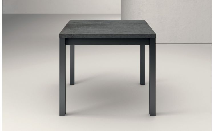Book tavolo allungabile antracite/ossido -Apertura a libro-Antracite-Legno-75 cmx110 cm