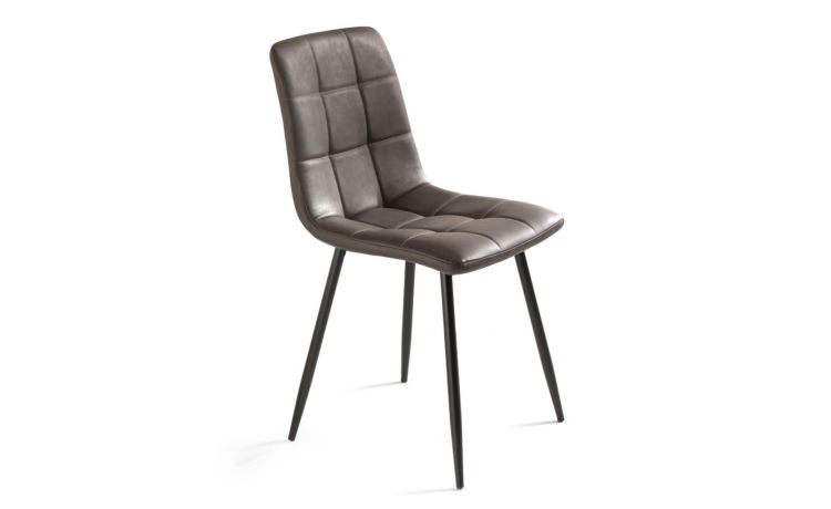 Ginevra sedia ecopelle marrone---Ecopelle-88 cmx45 cm