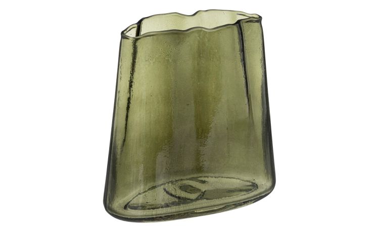 Jemo vaso in vetro verde h20 cm--Verde-Vetro-20 cmx20 cm