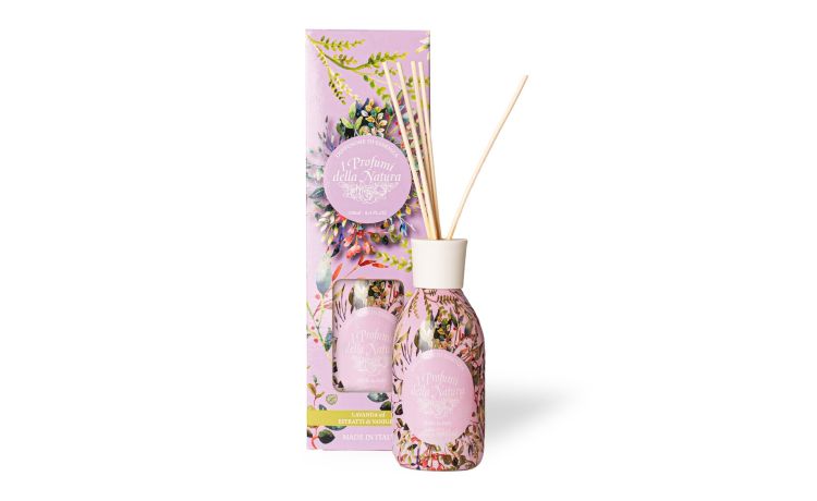 Bouquet diffusore lavanda/vaniglia 250 ml--Rosa-Vetro