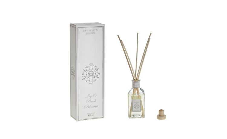 Ivy e Peach Blossom diffusore d&#039;essenza- -Trasparente-Vetro-12 cmx5 cm