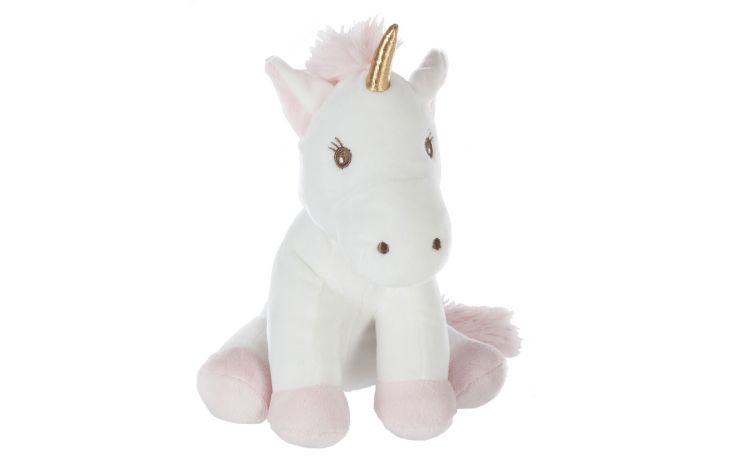 Unicorn peluche in tessuto H22 cm- -Multicolore-Poliestere-22 cmx17
