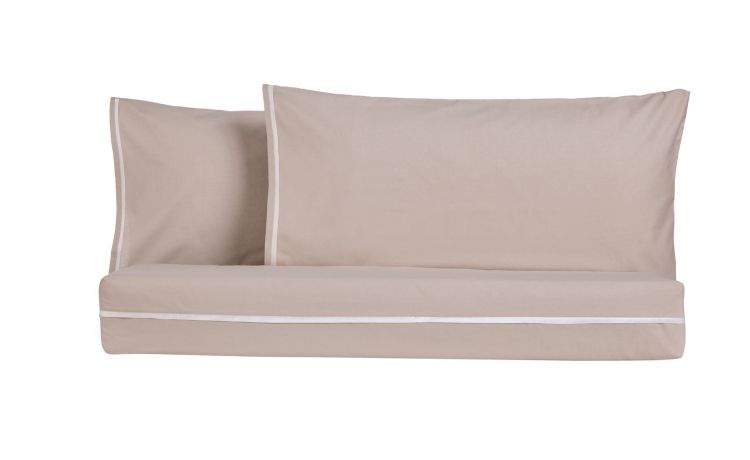 Twist copripiumino matrimoniale cotone beige---100% Cotone-Matrimoniale