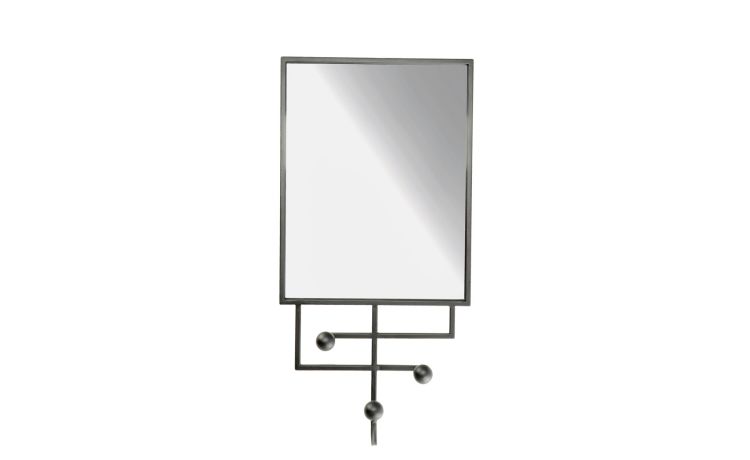 Specchio rettangolare con cornice in ferro h70 cm---Ferro-70 cmx35 cm
