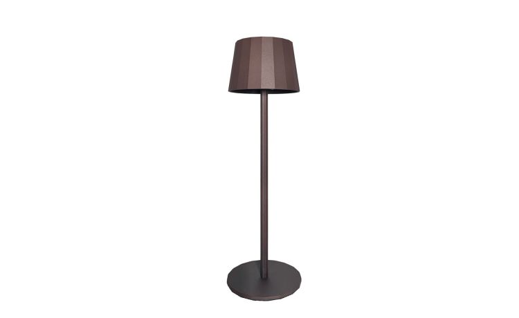 Paige lampada da esterno LED ruggine h38 cm--Marrone-Ferro