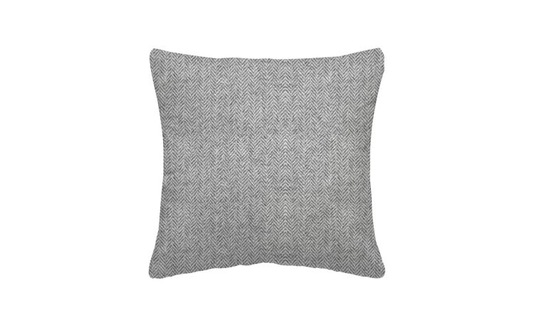 Chevron cuscino grigio 45x45 cm--Grigio-100% Poliestere-45 cmx45 cm