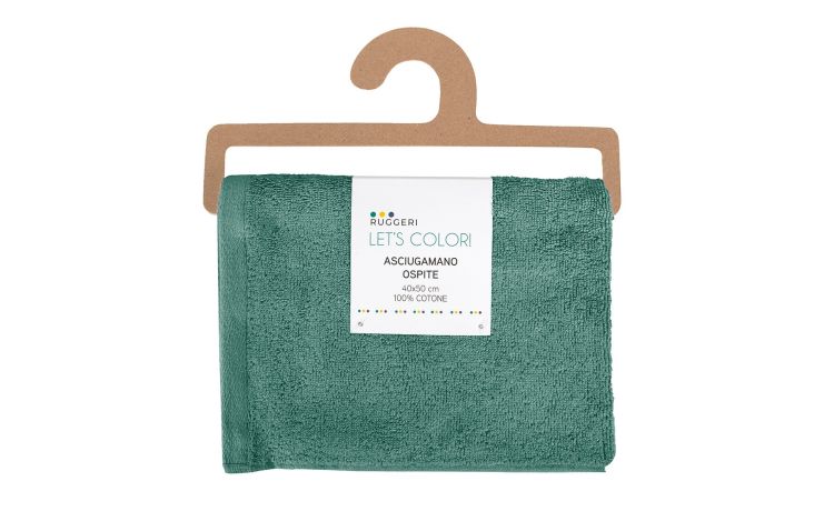 Twist ospite 40x50 cm color pavone---Cotone-40 cmx50 cm