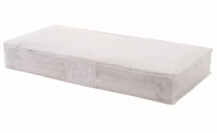 Milky custodia sottoletto in tessuto 100x15 cm- -Bianco-Tessuto-15 cmx100 cm