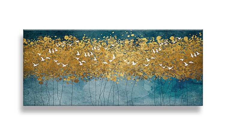 Flying Trees canvas moderno 52x122 cm--Multicolore-Canvas-52 cmx122 cm