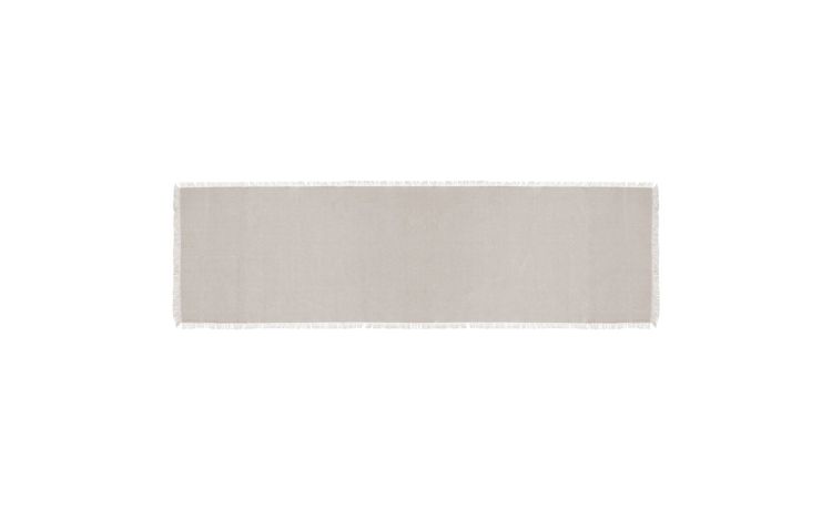 Maha runner in cotone bianco---Cotone-38 cmx140 cm