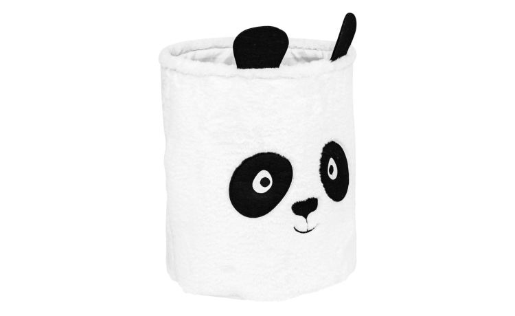 Porta giochi panda--Bianco-Poliestere