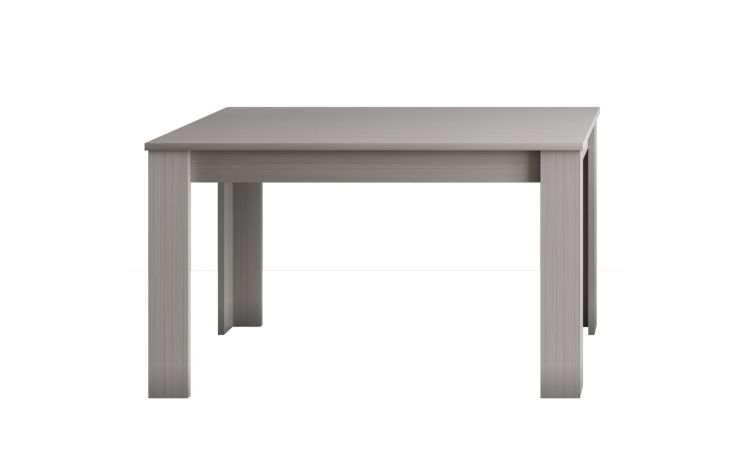 Gilda tavolo allungabile fino a 170 cm frassino ghiaccio-Con piano in pannello melaminico-Legno bianco-Nobilitato-80 cmx130 cm